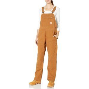 Carhartt Womens Rugged Flex Loose Fit Canvas Bib Overall